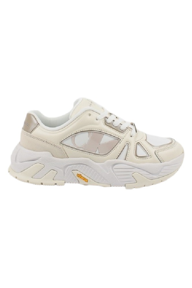 CALVIN KLEIN JEANS CHUNKY RUNNER VIBRAM MIX NBS MTR ΠΑΠΟΥΤΣΙ ΓΥΝΑΙΚΕΙΟ BRIGHT WHITE