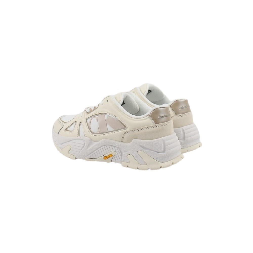 CALVIN KLEIN JEANS CHUNKY RUNNER VIBRAM MIX NBS MTR ΠΑΠΟΥΤΣΙ ΓΥΝΑΙΚΕΙΟ BRIGHT WHITE