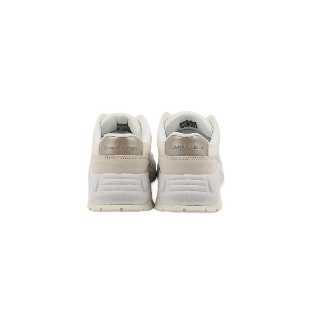 CALVIN KLEIN JEANS CHUNKY RUNNER VIBRAM MIX NBS MTR ΠΑΠΟΥΤΣΙ ΓΥΝΑΙΚΕΙΟ BRIGHT WHITE