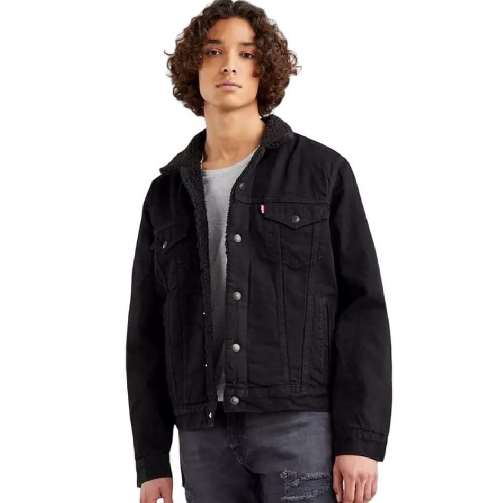 LEVIS TYPE 3 SHERPA TRUCKER 163650100 ΜΠΟΥΦΑΝ ΑΝΔΡΙΚΟ BLACK