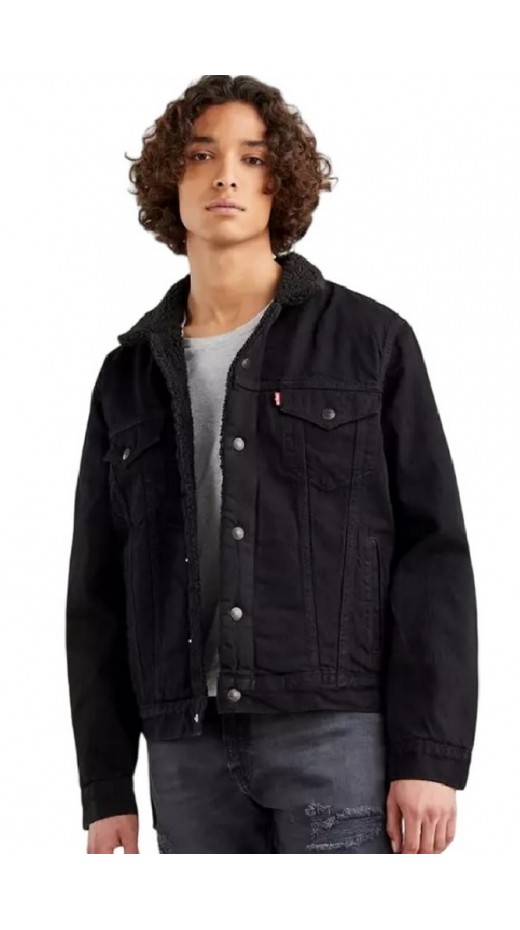 LEVI'S TYPE 3 SHERPA TRUCKER 163650100 ΜΠΟΥΦΑΝ ΑΝΔΡΙΚΟ BLACK