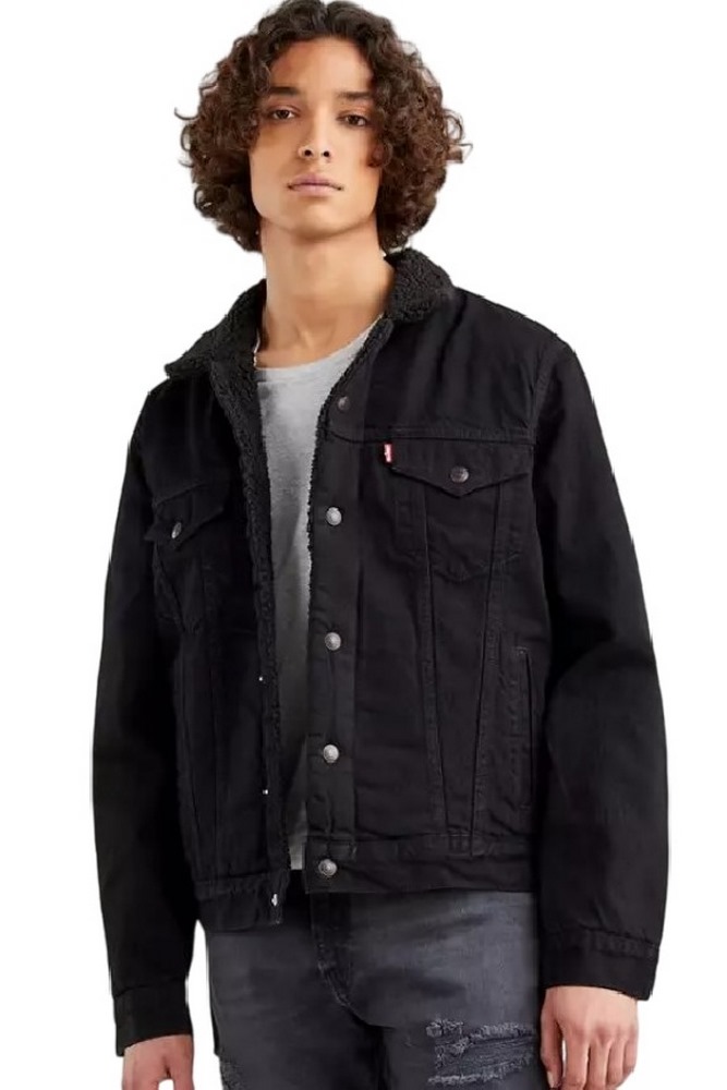 LEVIS TYPE 3 SHERPA TRUCKER 163650100 ΜΠΟΥΦΑΝ ΑΝΔΡΙΚΟ BLACK