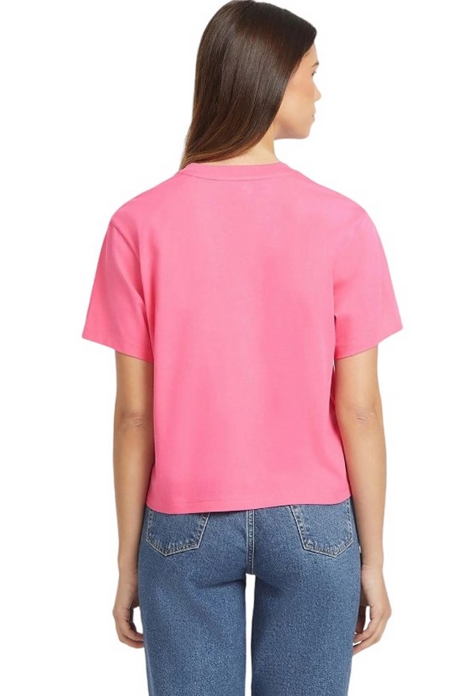 GUESS JEANS BOXY GUESS JEANS TEE T-SHIRT ΜΠΛΟΥΖΑ ΓΥΝΑΙΚΕΙΑ FUCSIA