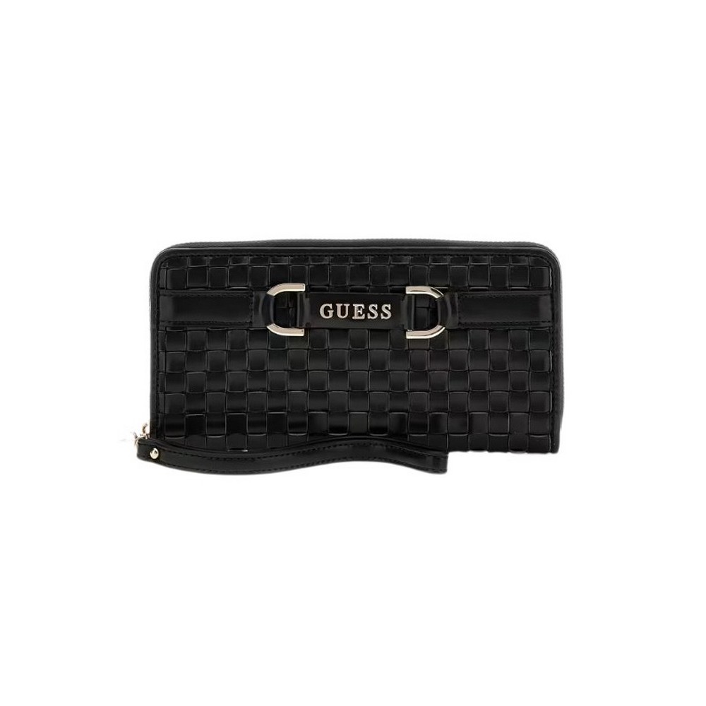 GUESS MAJKA SLG LARGE ZIP AROUND ΠΟΡΤΟΦΟΛΙ ΓΥΝΑΙΚΕΙΟ BLACK