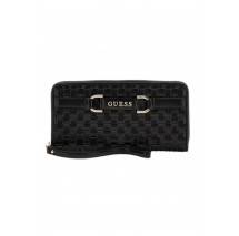 GUESS MAJKA SLG LARGE ZIP AROUND ΠΟΡΤΟΦΟΛΙ ΓΥΝΑΙΚΕΙΟ BLACK