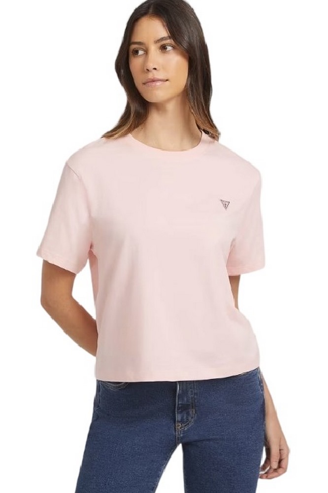 GUESS JEANS CN BOXY MINI T-SHIRT ΜΠΛΟΥΖΑ ΓΥΝΑΙΚΕΙΑ PINK