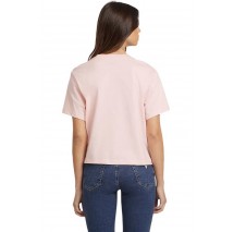 GUESS JEANS CN BOXY MINI T-SHIRT ΜΠΛΟΥΖΑ ΓΥΝΑΙΚΕΙΑ PINK