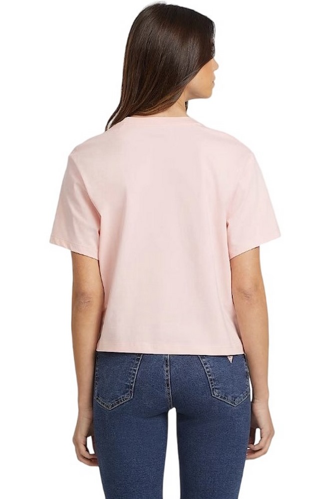 GUESS JEANS CN BOXY MINI T-SHIRT ΜΠΛΟΥΖΑ ΓΥΝΑΙΚΕΙΑ PINK