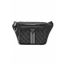 GUESS MILANO MAXI BUM BAG W FRONT ΤΣΑΝΤΑ ΑΝΔΡΙΚΗ GREY