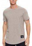 CALVIN KLEIN JEANS BADGE ROUND T-SHIRT ΑΝΔΡΙΚΟ SLATE GREY