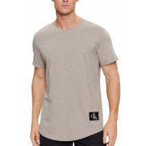 CALVIN KLEIN JEANS BADGE ROUND T-SHIRT ΑΝΔΡΙΚΟ SLATE GREY