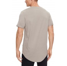 CALVIN KLEIN JEANS BADGE ROUND T-SHIRT ΑΝΔΡΙΚΟ SLATE GREY