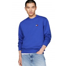 TOMMY JEANS  REG BADGE CREW EXT ΜΠΛΟΥΖΑ ΦΟΥΤΕΡ ΑΝΔΡΙΚΗ BLUE