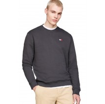 TOMMY JEANS  REG BADGE CREW EXT ΜΠΛΟΥΖΑ ΦΟΥΤΕΡ ΑΝΔΡΙΚΗ CHARCOAL