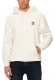 TOMMY JEANS REG FLAG CREST HOOD ΜΠΛΟΥΖΑ ΦΟΥΤΕΡ ΑΝΔΡΙΚΗ OFF WHITE