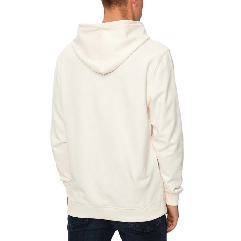 TOMMY JEANS REG FLAG CREST HOOD ΜΠΛΟΥΖΑ ΦΟΥΤΕΡ ΑΝΔΡΙΚΗ OFF WHITE