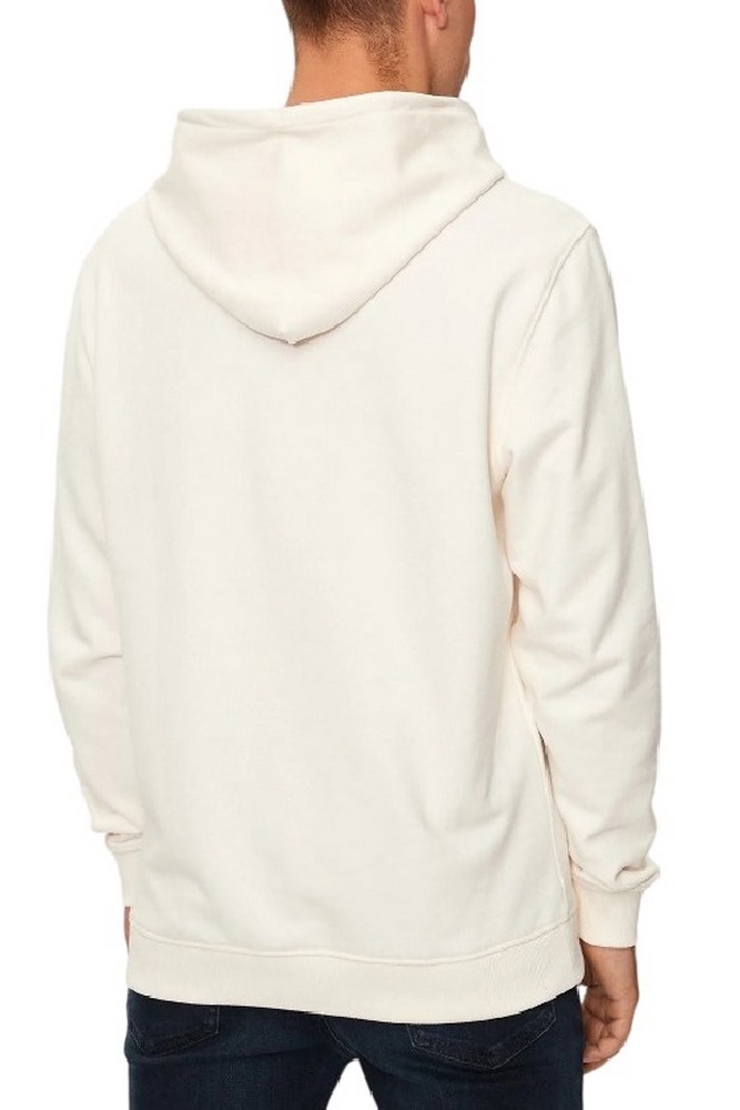 TOMMY JEANS REG FLAG CREST HOOD ΜΠΛΟΥΖΑ ΦΟΥΤΕΡ ΑΝΔΡΙΚΗ OFF WHITE