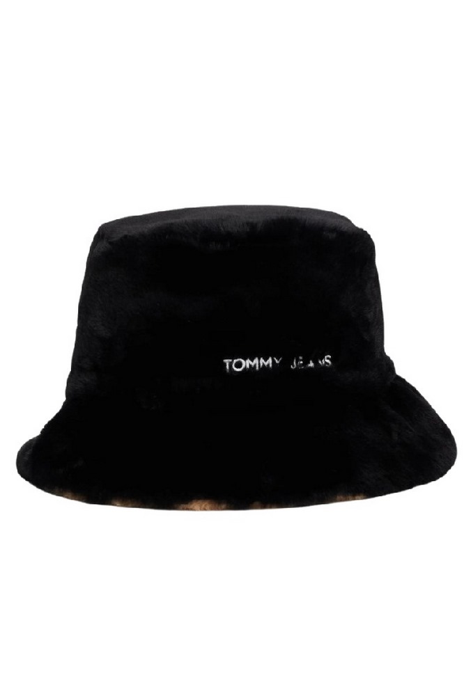 TOMMY JEANS LINEAR FUR BUCKET HAT ΚΑΠΕΛΟ ΓΥΝΑΙΚΕΙΟ BLACK