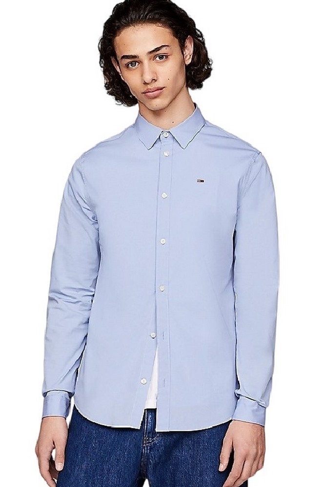 TOMMY HILFIGER TJM ORIGINAL STRETCH SHIRT ΠΟΥΚΑΜΙΣΟ ΑΝΔΡΙΚΟ CIEL