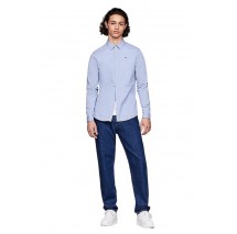 TOMMY HILFIGER TJM ORIGINAL STRETCH SHIRT ΠΟΥΚΑΜΙΣΟ ΑΝΔΡΙΚΟ CIEL