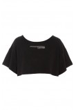 CALVIN KLEIN BOX FIT CROP TOP ΤΟΠ ΓΥΝΑΙΚΕΙΟ BLACK