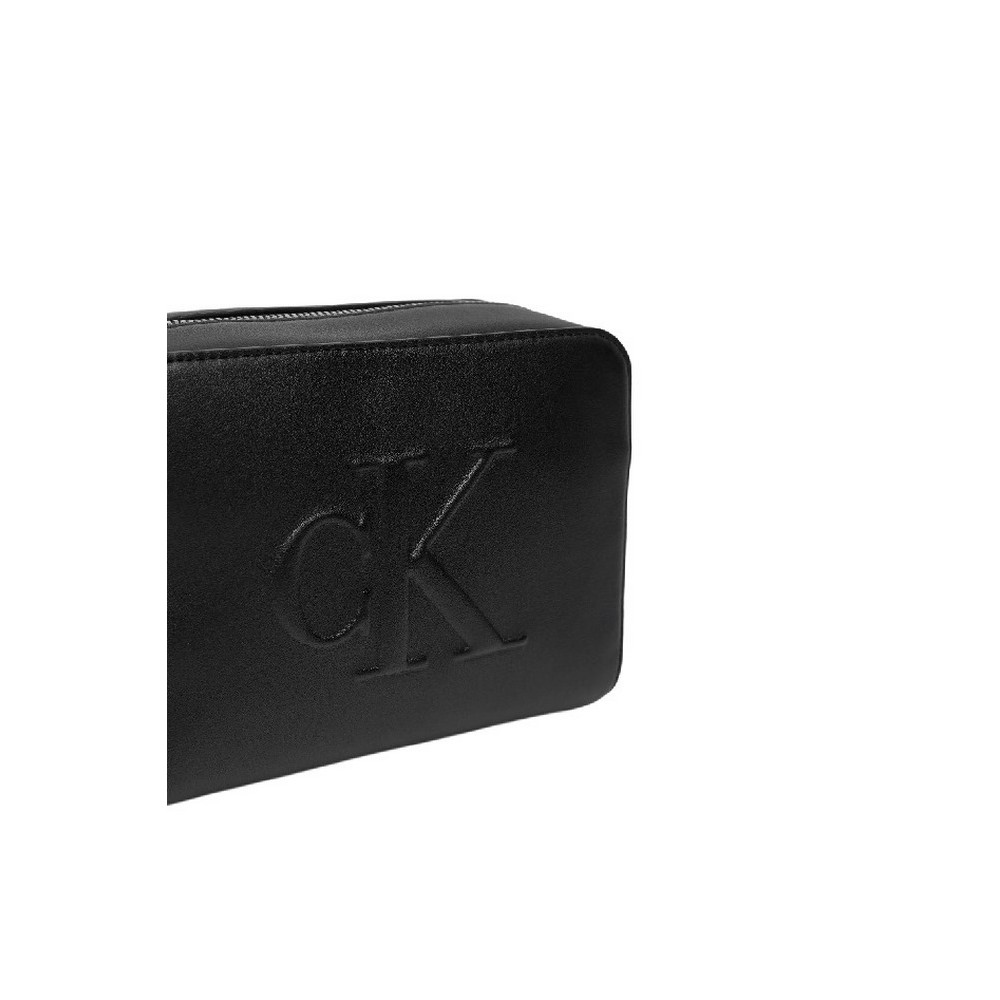 CALVIN KLEIN JEANS SCULPTED CAMERA BAG DEBOSS ΤΣΑΝΤΑ ΓΥΝΑΙΚΕΙΑ BLACK