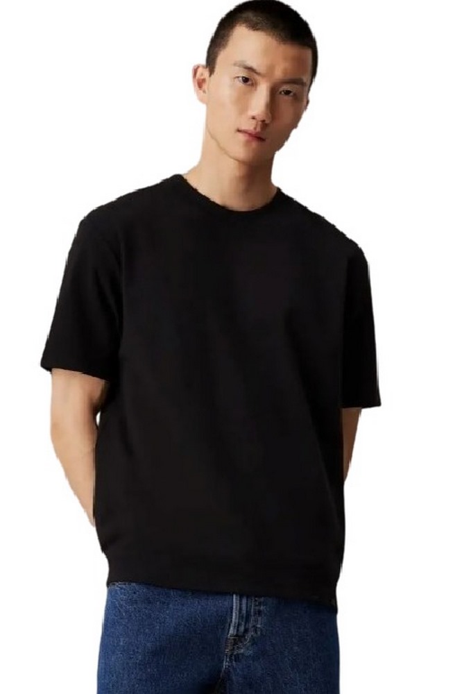 CALVIN KLEIN JEANS INTERLOCK TEE T-SHIRT ΜΠΛΟΥΖΑ ΑΝΔΡΙΚΗ BLACK