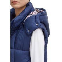 GUESS ELEONORA LONG PUFFER VEST ΓΙΛΕΚΟ ΜΠΟΥΦΑΝ ΓΥΝΑΙΚΕΙΟ NAVY