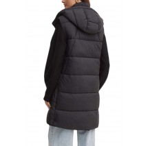 GUESS ELEONORA LONG PUFFER VEST ΓΙΛΕΚΟ ΜΠΟΥΦΑΝ ΓΥΝΑΙΚΕΙΟ BLACK