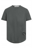 CALVIN KLEIN JEANS WASHED MONOLOGO BADGE T-SHIRT ΜΠΛΟΥΖΑ ΑΝΔΡΙΚΗ ENDLESS GREY