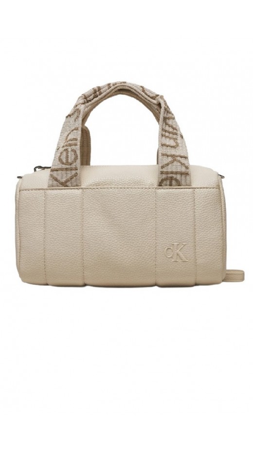 CALVIN KLEIN JEANS ULTRALIGHT SQ BARREL BAG ΤΣΑΝΤΑ ΓΥΝΑΙΚΕΙΑ EGGSHELL