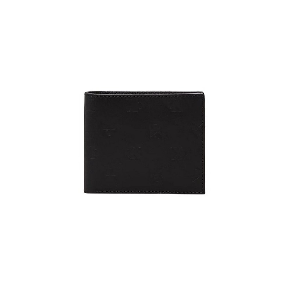 CALVIN KLEIN JEANS AOP EMBOSS BIFOLD W/COIN ΠΟΡΤΟΦΟΛΙ ΑΝΔΡΙΚΟ BLACK