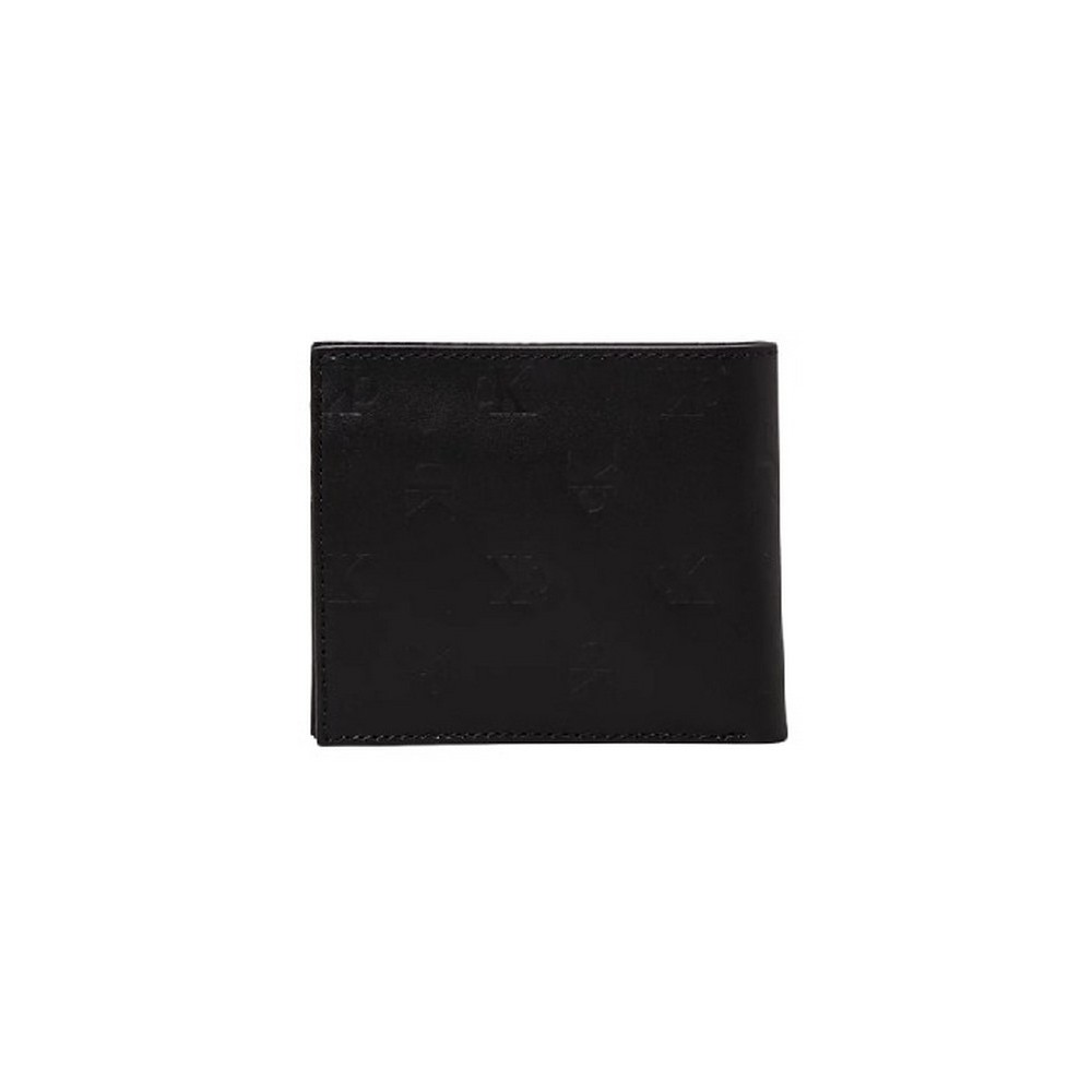 CALVIN KLEIN JEANS AOP EMBOSS BIFOLD W/COIN ΠΟΡΤΟΦΟΛΙ ΑΝΔΡΙΚΟ BLACK