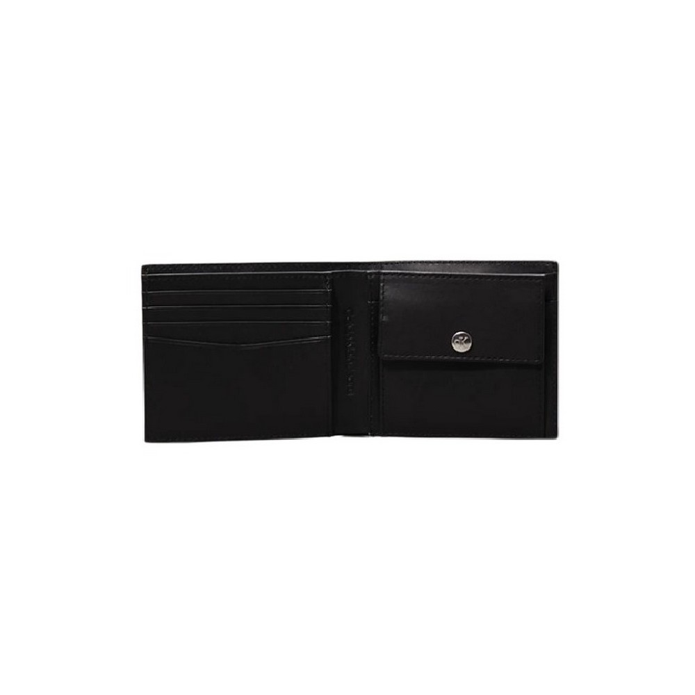 CALVIN KLEIN JEANS AOP EMBOSS BIFOLD W/COIN ΠΟΡΤΟΦΟΛΙ ΑΝΔΡΙΚΟ BLACK