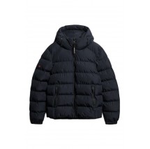 SUPERDRY SDCD HOODED SPORTS PUFFER JACKET ΜΠΟΥΦΑΝ ΑΝΔΡΙΚΟ NAVY