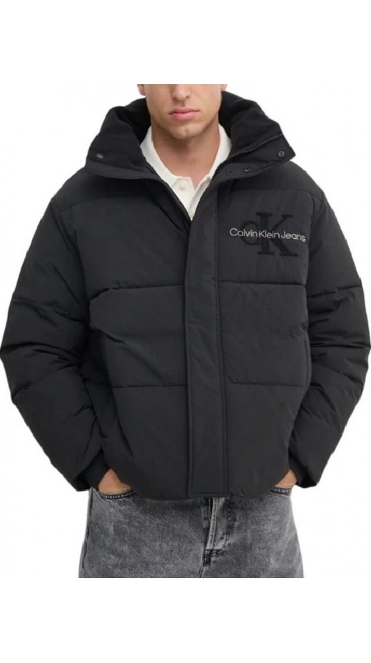 CALVIN KLEIN JEANS CHENILLE PUFFER ΜΠΟΥΦΑΝ ΑΝΔΡΙΚΟ BLACK