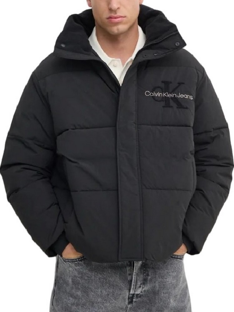 CALVIN KLEIN JEANS CHENILLE PUFFER ΜΠΟΥΦΑΝ ΑΝΔΡΙΚΟ BLACK