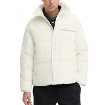 CALVIN KLEIN JEANS CHENILLE PUFFER ΜΠΟΥΦΑΝ ΑΝΔΡΙΚΟ IVORY