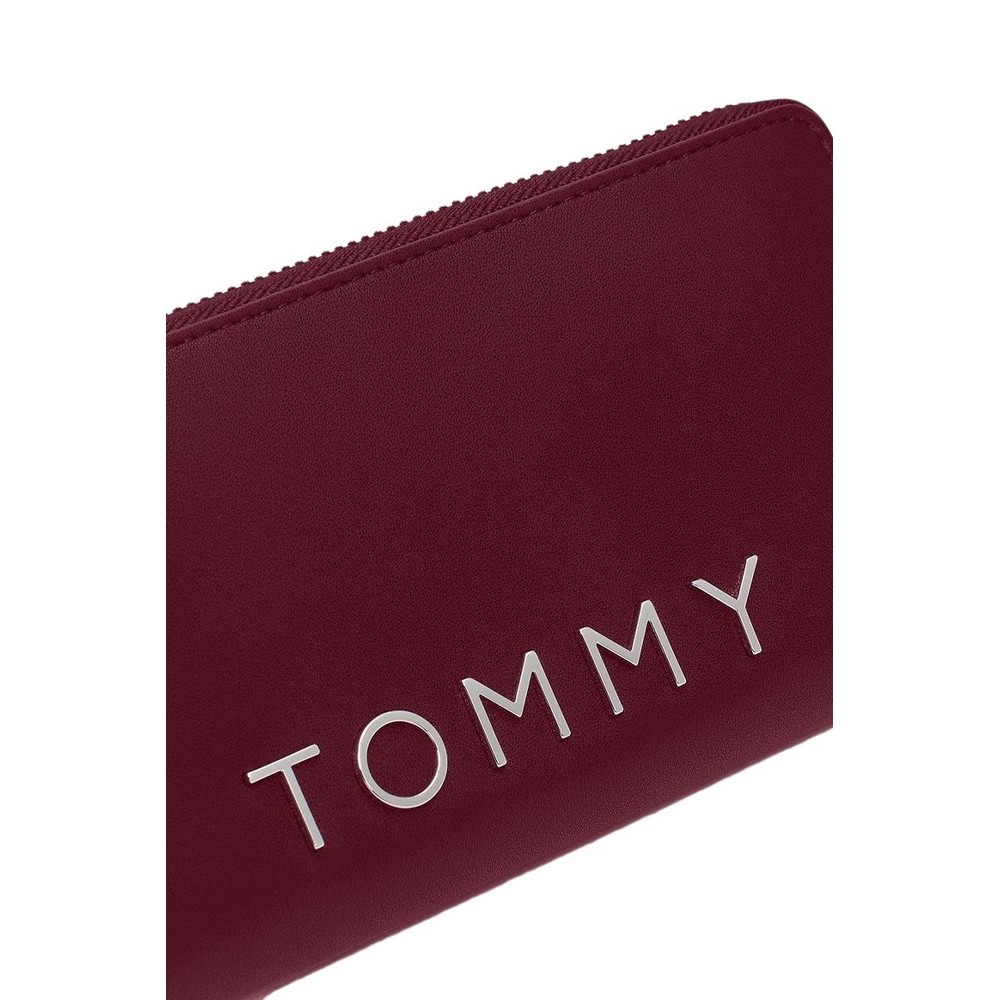 TOMMY JEANS CITY BOLD LARGE ZA ΓΥΝΑΙΚΕΙΟ ΠΟΡΤΟΦΟΛΙ BORDEAUX