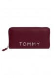 TOMMY JEANS CITY BOLD LARGE ZA ΓΥΝΑΙΚΕΙΟ ΠΟΡΤΟΦΟΛΙ BORDEAUX