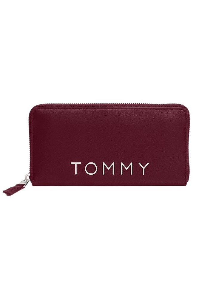 TOMMY JEANS CITY BOLD LARGE ZA ΓΥΝΑΙΚΕΙΟ ΠΟΡΤΟΦΟΛΙ BORDEAUX