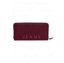 TOMMY JEANS CITY BOLD LARGE ZA ΓΥΝΑΙΚΕΙΟ ΠΟΡΤΟΦΟΛΙ BORDEAUX