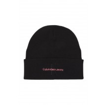 CALVIN KLEIN JEANS MONO LOGO EMBRO BEANIE ΣΚΟΥΦΟΣ ΓΥΝΑΙΚΕΙΟΣ BLACK