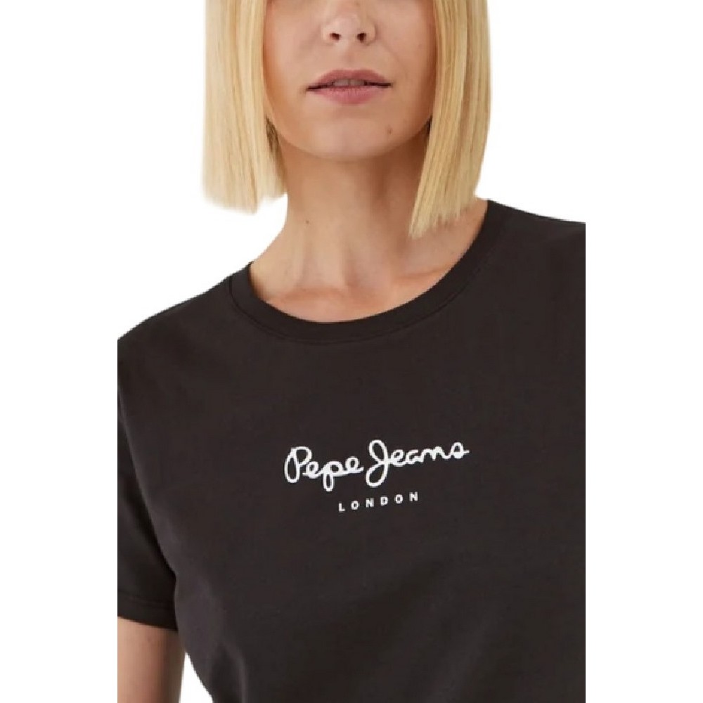 PEPE JEANS LONDON E1 DROP 2A WENDYS T-SHIRT ΓΥΝΑΙΚΕΙΟ BLACK