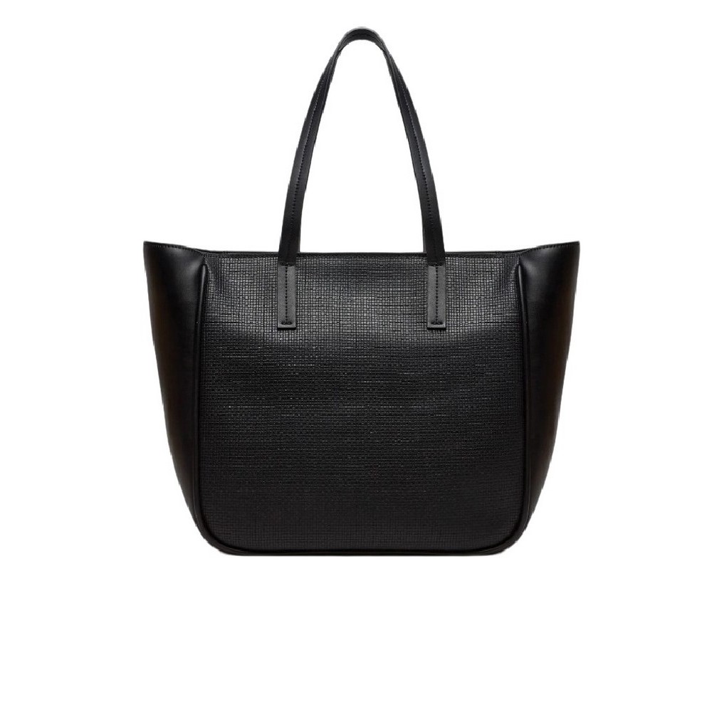 CALVIN KLEIN REFINE MD SHOPPER_BRAID ΤΣΑΝΤΑ ΓΥΝΑΙΚΕΙΑ BLACK