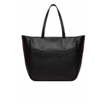 CALVIN KLEIN REFINE MD SHOPPER_BRAID ΤΣΑΝΤΑ ΓΥΝΑΙΚΕΙΑ BLACK