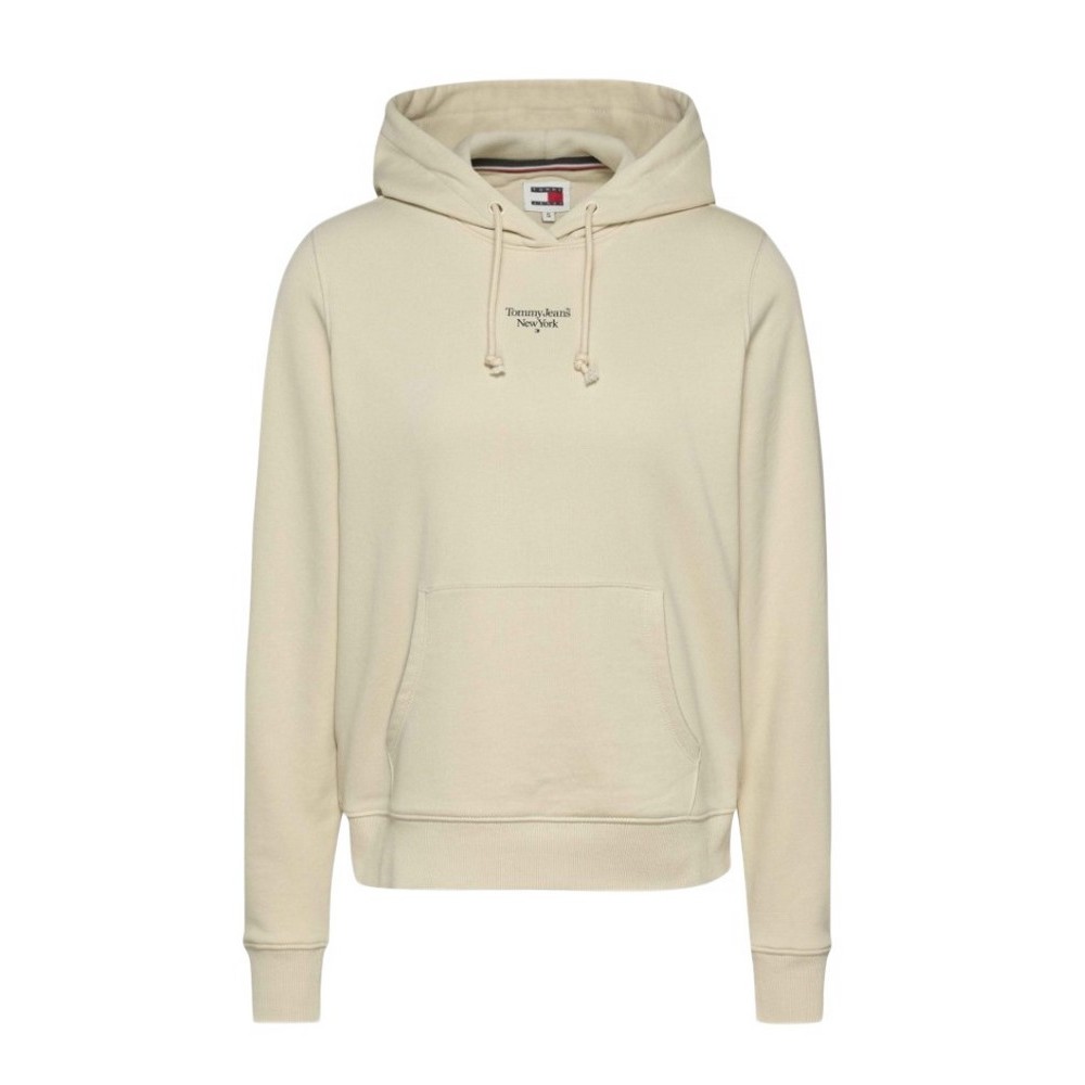 TOMMY JEANS ESSENTIAL LOGO 2 HOODIE ΦΟΥΤΕΡ ΓΥΝΑΙΚΕΙΟ OFF WHITE