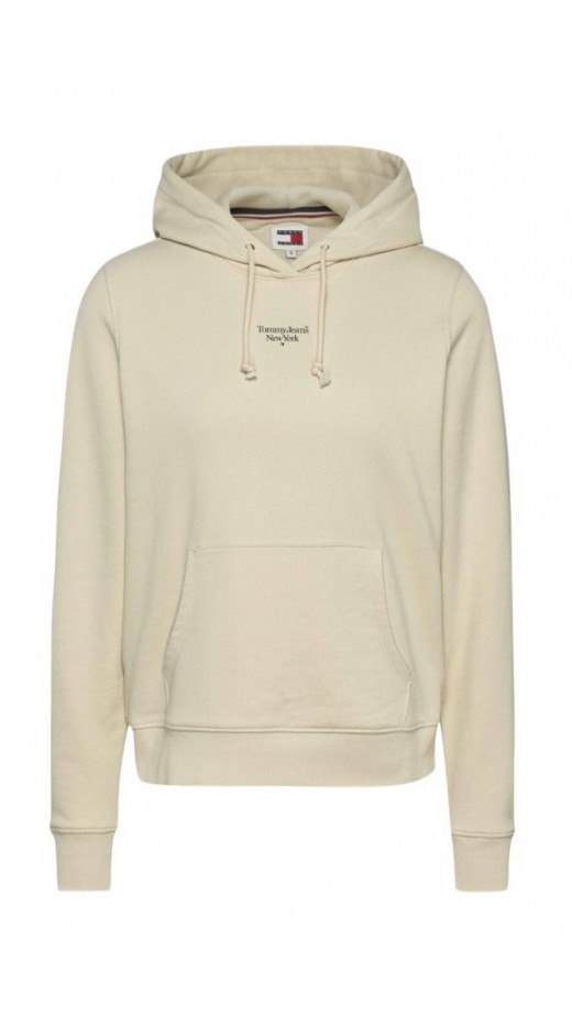 TOMMY JEANS ESSENTIAL LOGO 2 HOODIE ΦΟΥΤΕΡ ΓΥΝΑΙΚΕΙΟ OFF WHITE