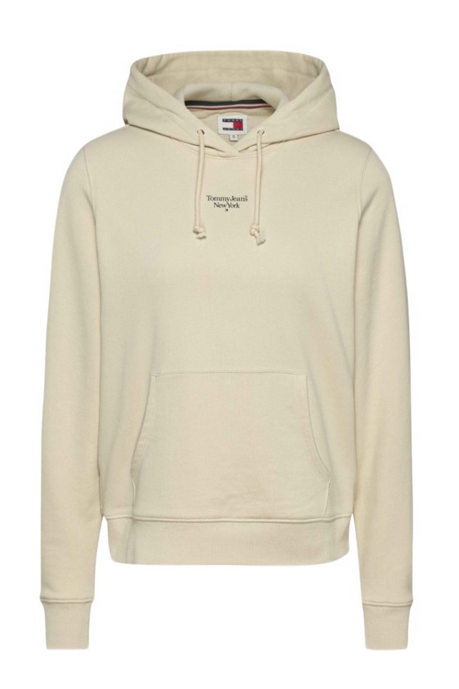 TOMMY JEANS ESSENTIAL LOGO 2 HOODIE ΦΟΥΤΕΡ ΓΥΝΑΙΚΕΙΟ OFF WHITE