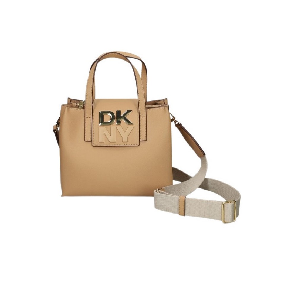 DKNY FAYE SATCHELS HANDBAG ΤΣΑΝΤΑ ΓΥΝΑΙΚΕΙΑ BEIGE